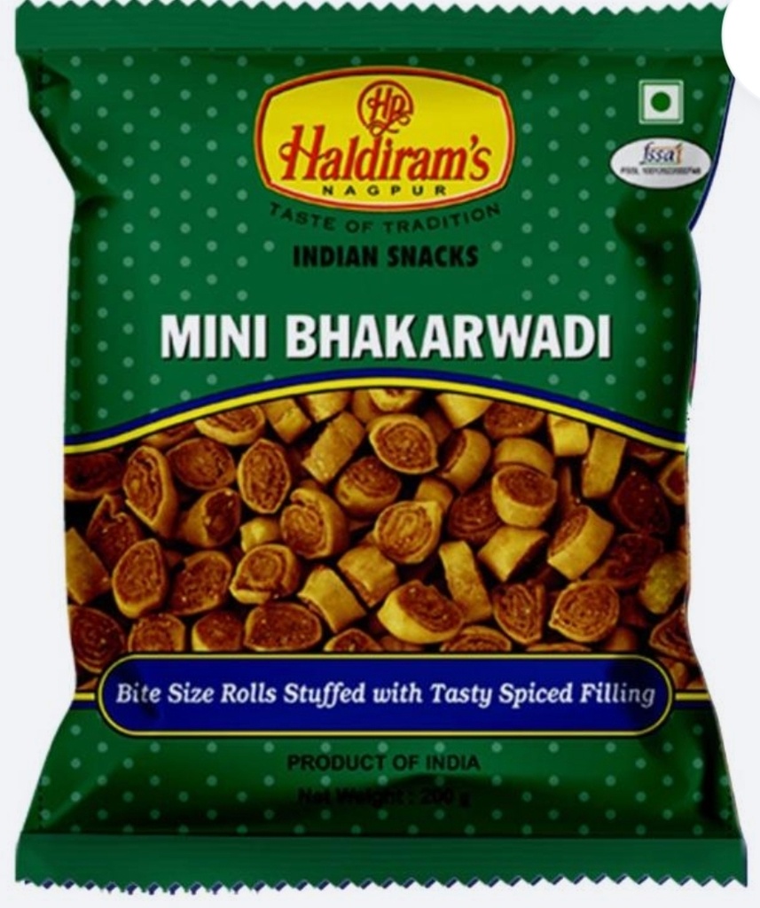 Haldiram Bhakhar wadi Mini 10x200gm.