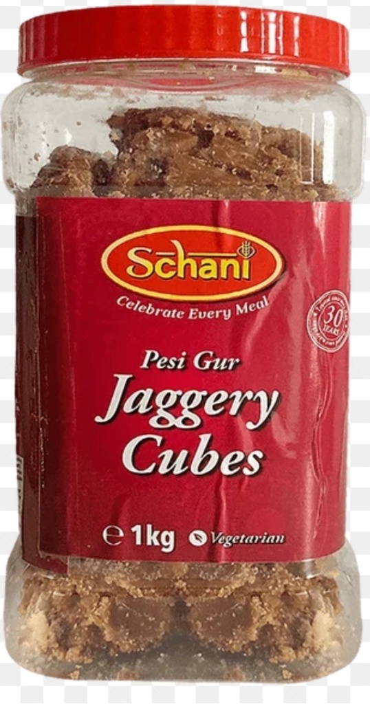 Schani Jaggery Cubes Pessi Jar 12x1kg.