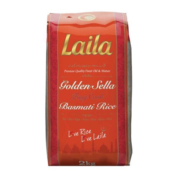 Laila Sella Basmati Rice Red Brick Pack 6x2kg