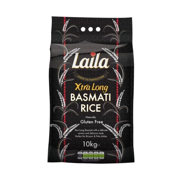 Laila Xtra Long Grain Basmati Rice Black 10kg 