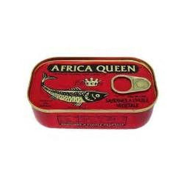 African Queen Sardines In Vegetable Oil 50x125gm 