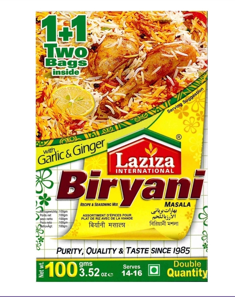 Laziza Biryani Masala 6x100gm