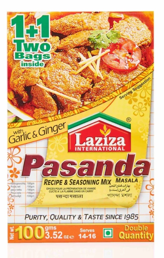 Laziza Pasanda Masala 6x100gm