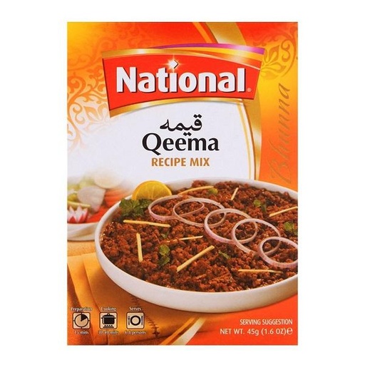 [D11330] National Spice Mix Qeema 6x78gm  