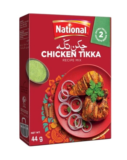 [D11319] National Spice Mix Chicken Tikka 6x88gm  .