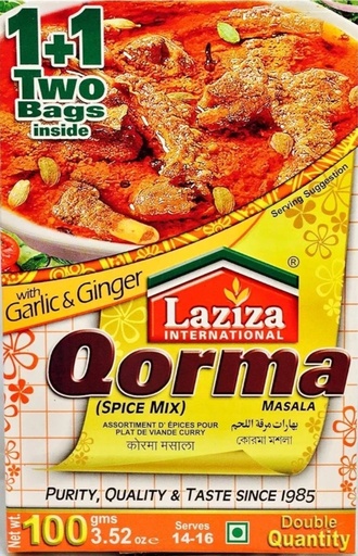 [MAF003] Laziza Korma/Qorma Masala 6x100gm.