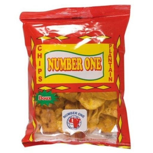 [P11696] Number One (Sweet) Plantain Chips 20x85gm.