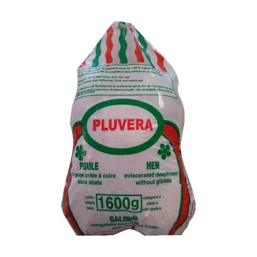 [F10257] Pluvera Whole Hen 8x1600gm 