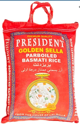 [D11044] President Golden Sella Basmati Rice 4x5kg