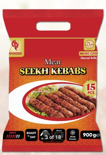 [FRS109] MF/Ideal Meat  Seekh Kebab (15)Pcs x10 Pkts.