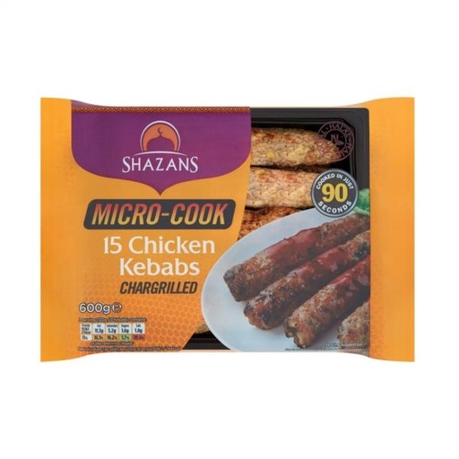 [FRS128] Shazans Chicken Kebab (Microcook) 8x600gm 12pcs 