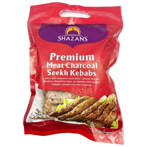 [F10230] Shazans Charcoal MEAT Kebabs 8x900gm 15pc.