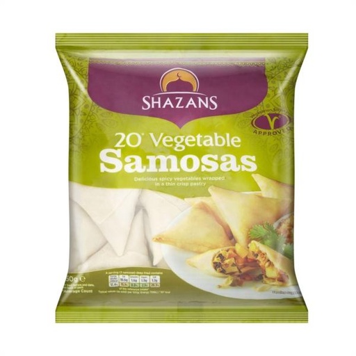 [FRS125] Shazans Vegetable Samosa 10x650gm (20 Pcs)