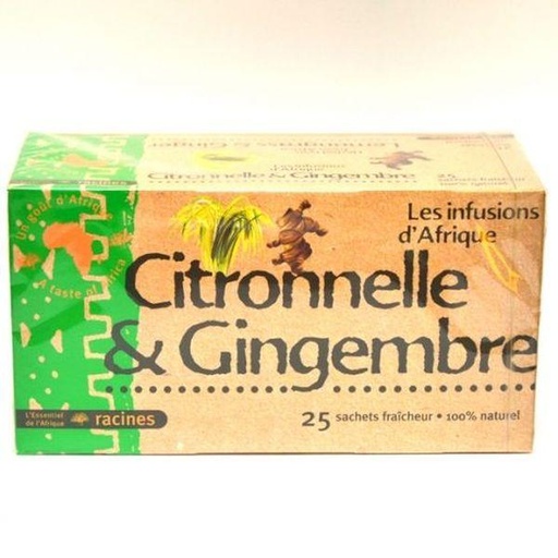 [B10398] Tisane Citronelle & Gingembre 10x25 Sachets (40gm)  