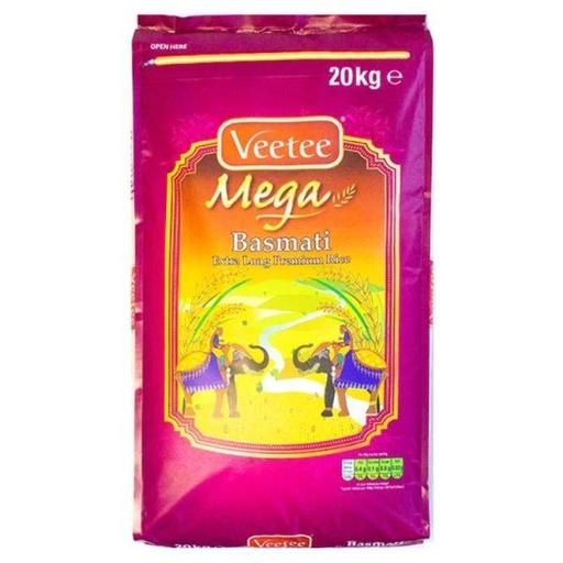 [D11074] Veetee Mega Extra Long Basmati Rice 20kg 