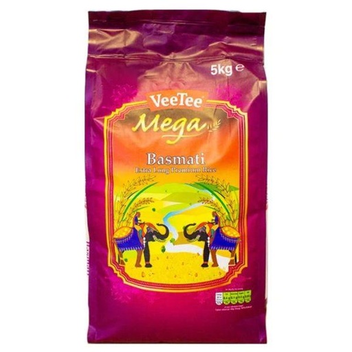 [D11075] Veetee Mega Extra Long Basmati Rice 5kg 