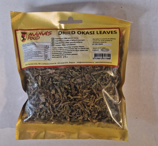 [D11288] Mamas Food OKASI Dry Leaves 10x25gm.