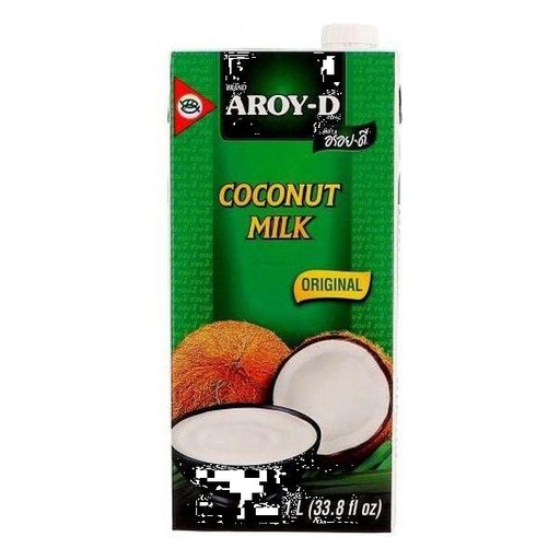 [D10408] Aroy D Coconut Milk (Terta Pack) 12x1ltr.
