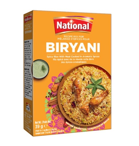 [D11301] National Biryani Masala 6x110gm 