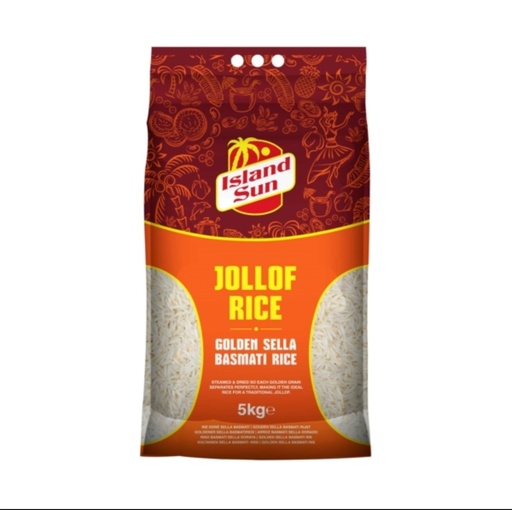Island Sun Jollof sella Basmati Rice 5kg.