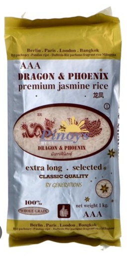 Dragon & Phoenix Jasmine Longrain Perfume Rice 18kg.