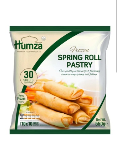 [P01411] Humza Pat Samosa/Spring Roll Pastry 30 Sheets (10x550gm).