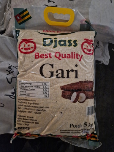 [D10829] DJASS Togo White Gari 4kg Bag Per Pc.