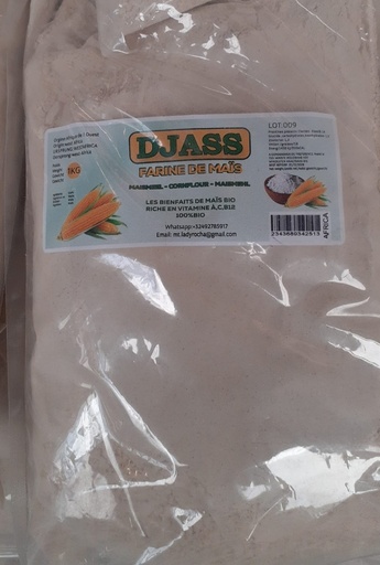 [D10813] DJASS Farine De Mais (Non-Grille) Togo 8x1kg