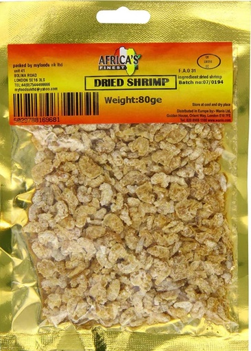 [P11578] Africa Finest Dried Shrimp 10x80gm