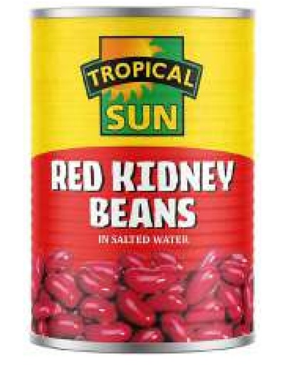 Tropical Sun Red Beans/Harricots Rouge Canned 12x400gm 