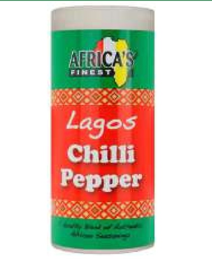 [D11119] Africa Finest Lagos Chilli/Piment Powder 12x100gm.