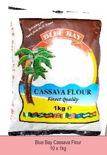 [D10790] Blue Bay Cassava Flour Lafun/kokonte 10x1kg.