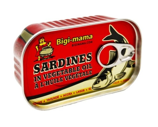 [P01186] Bigi Mama Sardines In Oil 50x125gm.