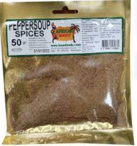 African Beauty Pepper Soup Spices 20x50gm.