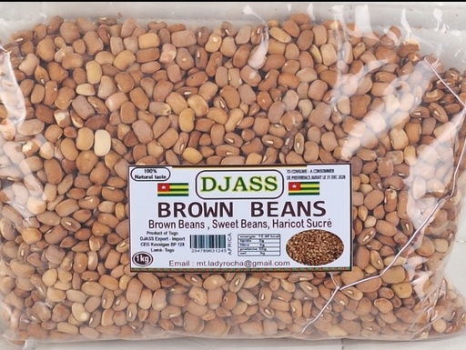 [P01299] DJASS Nigerian Brown beans 10x1kg.