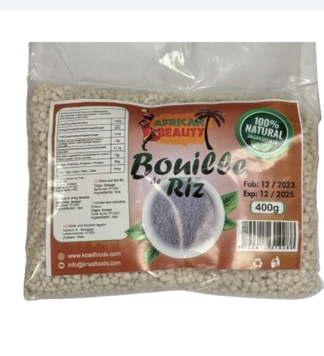 [P01085] African Beauty Bouile De Riz 20x400gm.