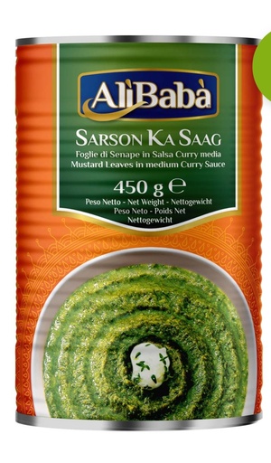 [D11180] Ali Baba Sarson Ka Saag Canned 12x450gm