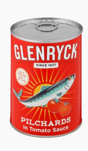[C10483] Glenryck Pilchard Sauce Tomate 24x400gm