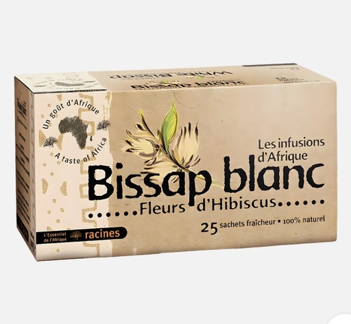 [P01633] Tisane Bissap Blanc 10x25gm Sachets (40gm).