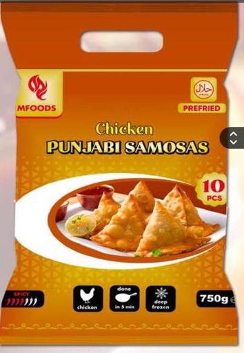 [P01447] IDEAL Chicken Punjabi Samosa (10pcs) x 10 Packs.