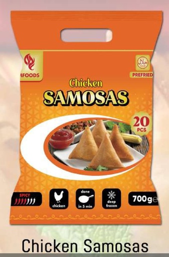 [F10217] MF/Ideal Chicken Samosa (20 Pc) x 15 Pack.
