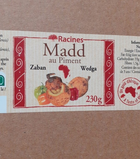 [P01561] Racine Madd Piment 12x330gm
