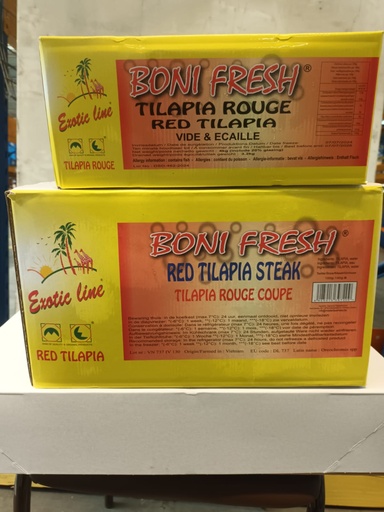 [FRM139] Bonifresh Tilapia Red Clean 500/800gm  4kg.