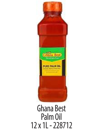[O11506] Ghana Best Palm Oil 12x1ltr