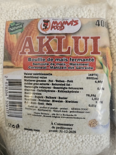 [D11276] Mamas Food Bouillie De Mais/Aklui African 13x400gm