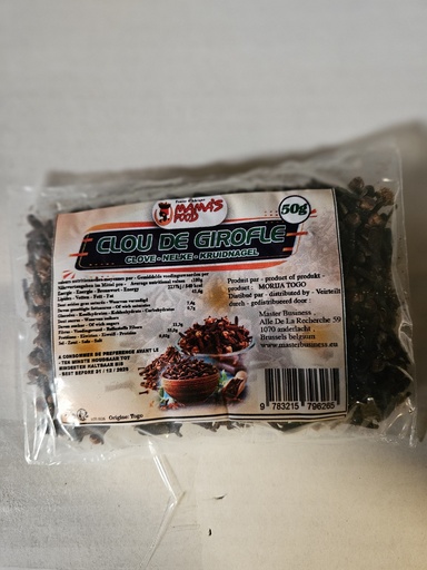 [D11278] Mamas Food Clou De Girof African Cloves 20x50gm