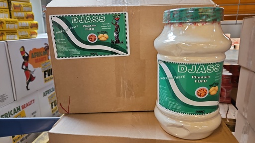 [D10825] Djass Green Plantain Fufu 5x900gm 