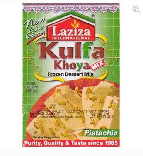 [TRS025] Laziza Kulfa Khoya Mix & Pistachio 6x152gm.