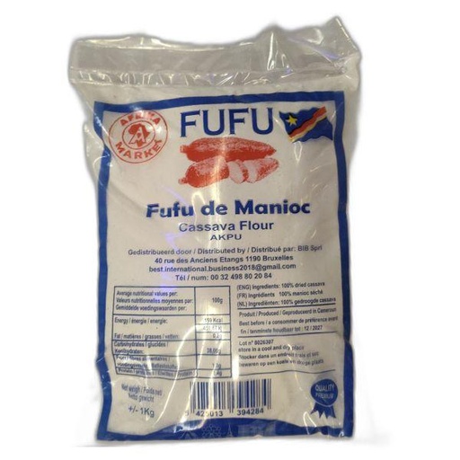 [PRF154] Fufu Manioc/Cassava Congo 15x1kg