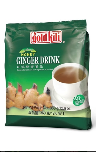 [B10371] Gold Killi Ginger Drink Green Bags 24x360gm Sachet.